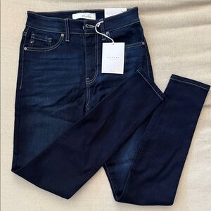 KanCan High Rise Super Skinny Jeans in Dark Blue